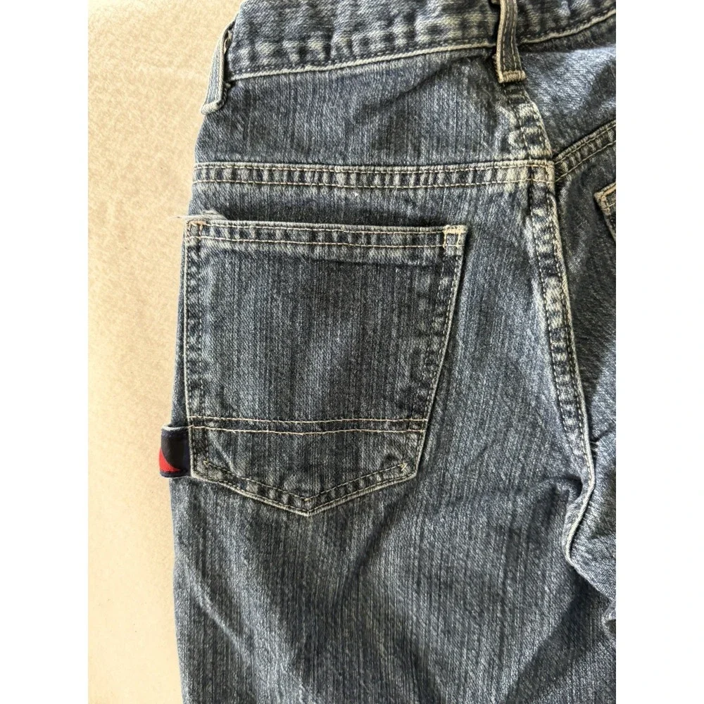 Vintage  Bugle Boy Blue Denim Cargo Carpenter  Style 90's Boys Size 10R
